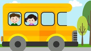 KARAOKE The Wheels On The Bus Goes Round amp Round Kids Song  Learning Nursery Rhymes for Children [upl. by Ruy285]