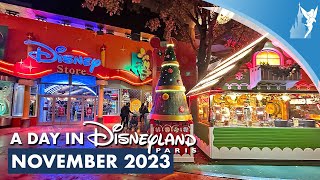 📅 A Day in Disneyland Paris NOVEMBER 2023 [upl. by Monahon924]