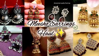 10 MEESHO EARRINGS REVIEW 🌸  Meesho Earrings Haul [upl. by Lekram]