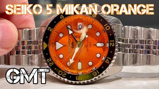 NEW SEIKO 5 ORANGE GMT AUTOMATIC SSK005 4R34 [upl. by Milburn679]