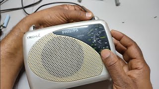 How To Repair PHILIPS FMAMSW RadioHow to do Renew Old Radio [upl. by Dralliw]