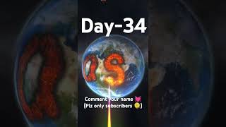 day34 of writing my subscribers name on the planets part2 youtubeshorts shorts space [upl. by Lakin]