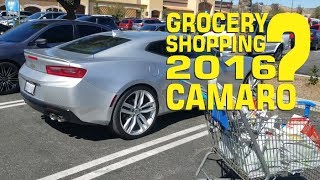 Grocery Shopping In A 2016 Camaro [upl. by Namus]