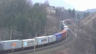 Schwere Güterzüge der ÖBB auf den Weg nach Payerbach Reichenau am Semmering [upl. by Weitzman]