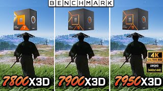 Ryzen 7 7800x3D vs 9 7900x3D vs 9 7950x3D  Test  WQHD  4K  3440p  2160p  RTX 4090  in 8 Games [upl. by Aveer]