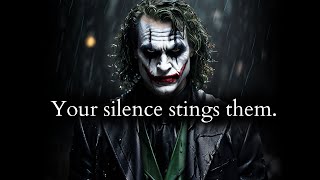 Your silence after disrespect will sting them forever  Joker Speech Powerful [upl. by Suraved]