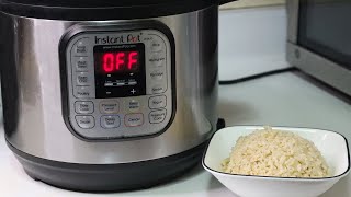 Instant Pot Brown Rice Recipe  Easy Fluffy every time [upl. by Ashia]