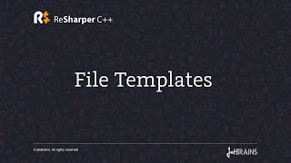 File Templates in ReSharper C [upl. by Goodden]