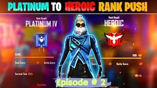 Platinum to Heroic in BR solo vs solo episode  2  Free Fire  Little Player [upl. by Valentijn543]