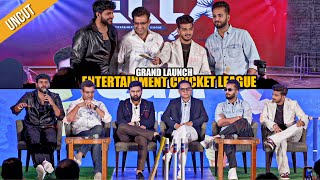 UNCUT  Entertainment Cricket League Launch  Munawar Faruqui Elvish Yadav Abhishek Malhan [upl. by Elianore524]