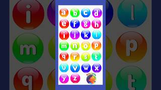 abcd small letter  abc balloons  small abc short kindergarten nurseryrhymes [upl. by Ybanrab]