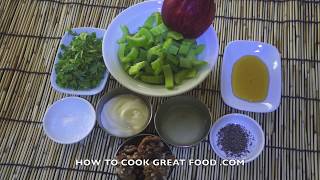 Waldorf Salad Recipe  Classic Waldorf Salad  How to Make Waldorf Salad Youtube [upl. by Atiekan]