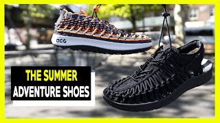 Nike ACG Watercat And Keen Uneek QUICK Comparison  Outfits Ideas [upl. by Amorete]