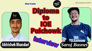 quotDiploma पढेको Studentले IOE Entrance यसरी पढ्नु पर्छ  quot Abhishek Bhandari  Saroj Basnet [upl. by Bullen]