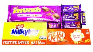 Diary milk vs milkybar vs munch vs kitkat [upl. by Stavro215]