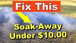 Vertical Drainage  SOAKAWAY NEW Way to Remove Water  DIY under 10 [upl. by Aikmat]