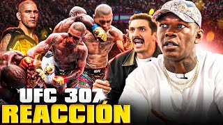 Israel Adesanya y Andrew Schulz reaccionan a Alex Pereira vs Khalil Rountree en UFC 307 [upl. by Ladnik]