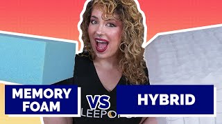 Memory Foam Vs Hybrid  Which Mattress Is Right For You [upl. by Clementas934]