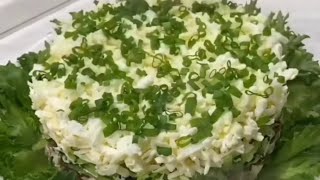 САЛАТ С КУРИЦЕЙ САМЫЙ ВКУСНЫЙ САЛАТ 🥗салат курица вкусный пирог манка каша [upl. by Elitnahc]