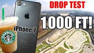 iPhone 7 Drop Test from 1000 Feet Inside a Starbucks Cup  Did it survive [upl. by Kalina342]