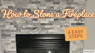 6 Easy Steps How to Build a Stone Fireplace [upl. by Ahsets239]