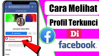 Cara melihat profil terkunci di facebook  tutorial buka profil kunci 2023 [upl. by Igig]