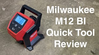 Milwaukee M12 BI Battery Inflator Quick Tool Review [upl. by Devitt]