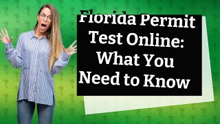 Can I take my permit test online in Florida [upl. by Karry197]