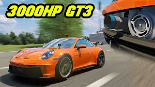 INSANE Porsche 911 GT3 BIG Turbo Build 3000HP  Assetto Corsa Driving Mod [upl. by Willmert]