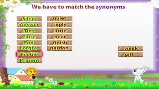 Learn Grade 3  English Grammar  Synonyms [upl. by Fermin]