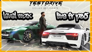 TDU LIVE LEVEL MAX TEST DRIVE UNLIMITED  SOLAR CROWN PS5 FR [upl. by Asirram]