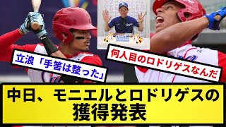 【再びロドリゲス入団】中日、モニエルとロドリゲスの獲得発表【反応集】【プロ野球反応集】【2chスレ】【5chスレ】 [upl. by Janna]