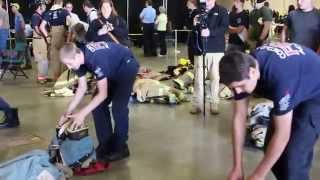 Rapid Dress at the NC Skills USA State Firefighting Competition 2014 Time 28 secs [upl. by Tamera]