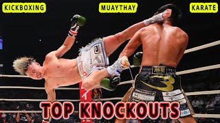 Top 60 Crazy Knockouts 2023 in Kickboxing amp Muay Thai [upl. by Enniotna]