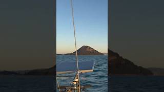 SV Mahara cruising out of Mt Maunganui on a beautiful winters evening  Furling headsail amp mizzen [upl. by Tisbee]