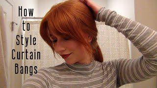 How to Style Curtain Bangs [upl. by Anyd]