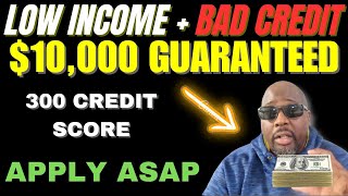 10000 Cash Guaranteed Loan Approval For Low Income Bad Credit  Best No Hard Pull Guaranteed Loans [upl. by Highams]