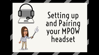 Setting up and Pairing your MPOW Headset [upl. by Akinirt310]