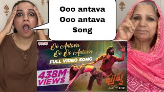 Ooo Antava Ooo Antava Song  ALLU ARJUN  Samantha  Pakistani Reaction [upl. by Aneled]