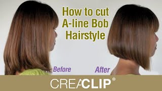 How to cut Aline Bob Hairstyle  Aline bob haircut [upl. by Sharp]