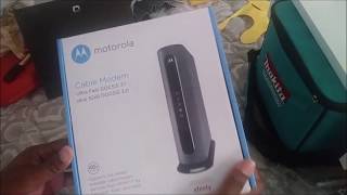 Motorola MB8600 Unboxing [upl. by Arreis]