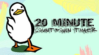 20 minute countdown timer  walking duck [upl. by Etnahsal859]