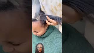 Hairdresser ReactsTo Natural Hair Silk Press hairstylist reaction naturalhair haircare [upl. by Esinwahs]