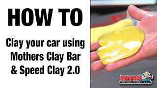 How to clay your car using Mothers Clay bar and Speed Clay 20 [upl. by Dan10]