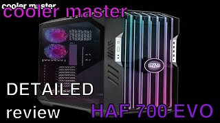 cooler master HAF 700 EVO case reviewfeatureshow to disassemble DIY guide [upl. by Tserrof]