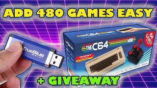 ADD 480 Games to your Commodore 64 Mini amp C64 Maxi with True Blue Mini  Give Away [upl. by Michail829]