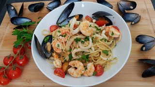 EP 3  Spaghetti allo scoglio  Italy  SEAFOOD SPAGHETTI [upl. by Uball698]