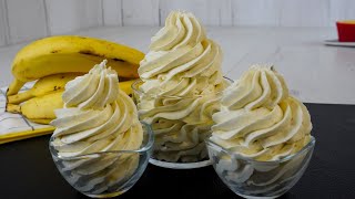 Crema de Plátanos SIN AZÚCAR AÑADIDO Extra Firme rellenar y decorar pasteles ▪ Deliciosa y Saludable [upl. by Trinee466]