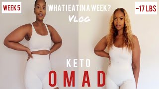 KETO OMAD VLOG Did I reach KetosisWhat I Eat in a Week OMAD Keto Meal Prep Ideas Week 5 [upl. by Gilson]