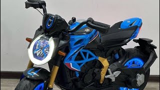 Nueva moto estilo Yamaha FZ para niños grandes acelera en manubrio sonidos de acelerador y llave [upl. by Oly]